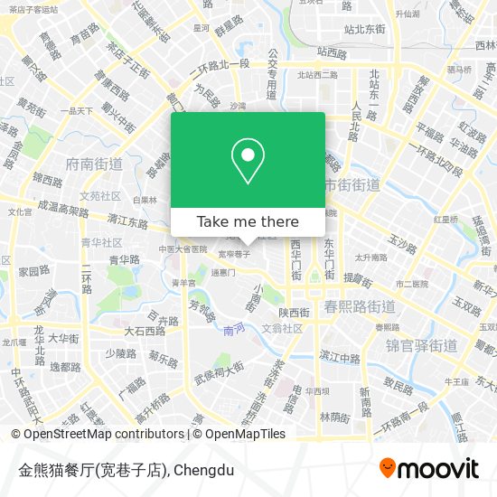 金熊猫餐厅(宽巷子店) map