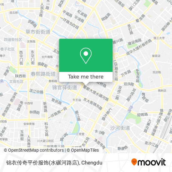 锦衣传奇平价服饰(水碾河路店) map