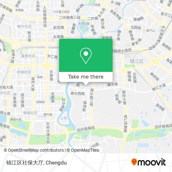 锦江区社保大厅 map