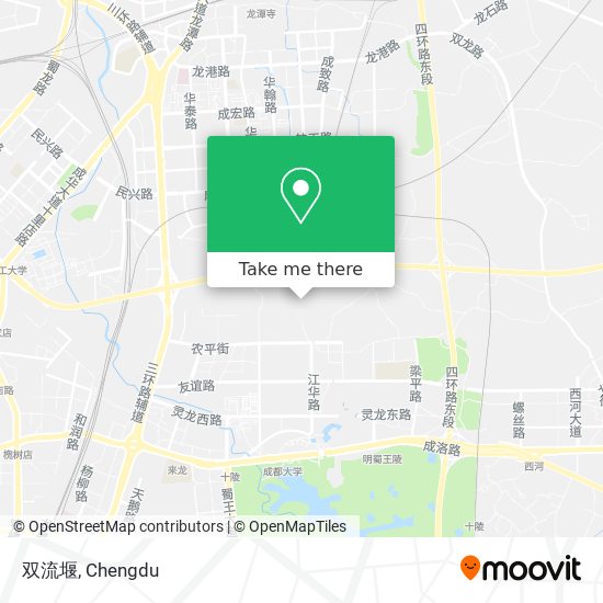 双流堰 map