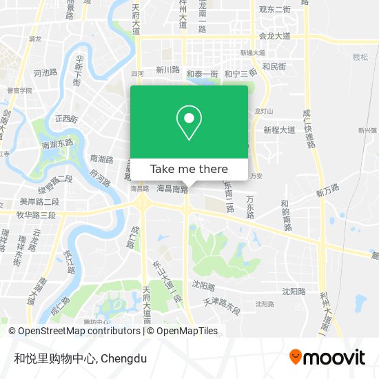 和悦里购物中心 map