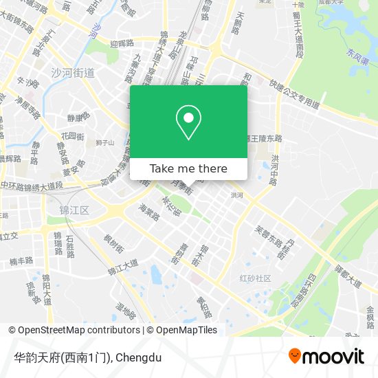 华韵天府(西南1门) map
