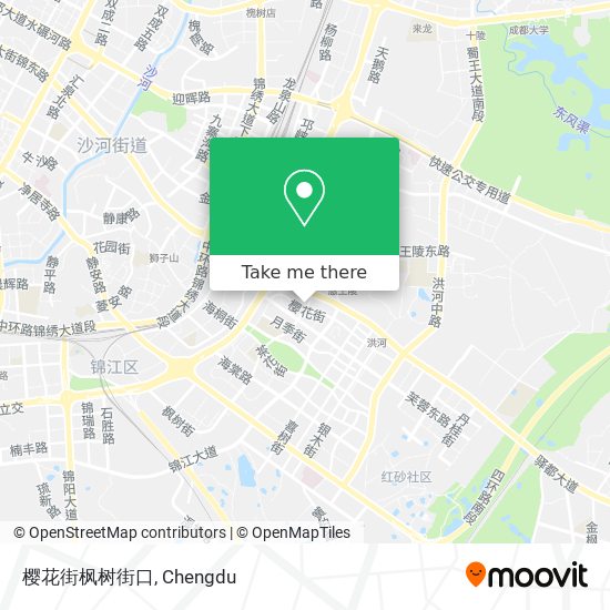 樱花街枫树街口 map