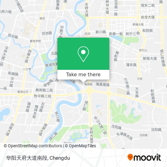 华阳天府大道南段 map