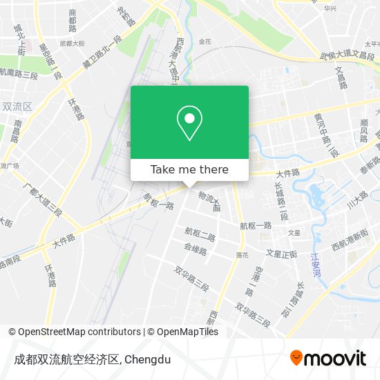 成都双流航空经济区 map