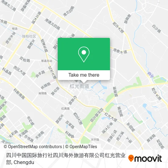 四川中国国际旅行社四川海外旅游有限公司红光营业部 map