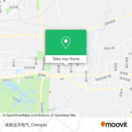 成都远东电气 map