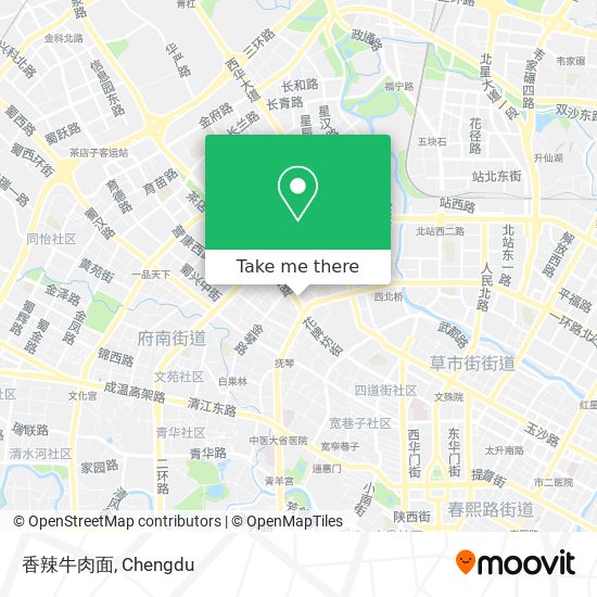 香辣牛肉面 map