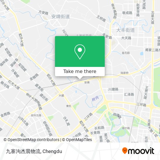 九寨沟杰晨物流 map