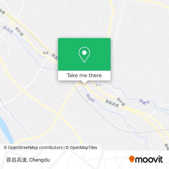 蓉昌高速 map