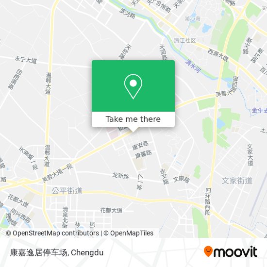 康嘉逸居停车场 map
