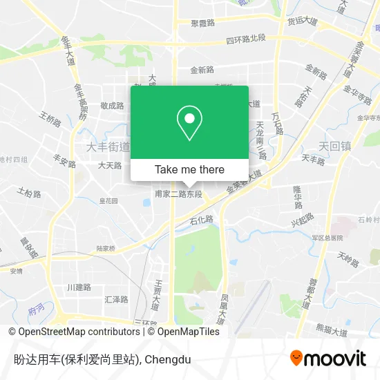 盼达用车(保利爱尚里站) map