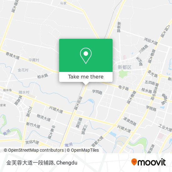 金芙蓉大道一段辅路 map