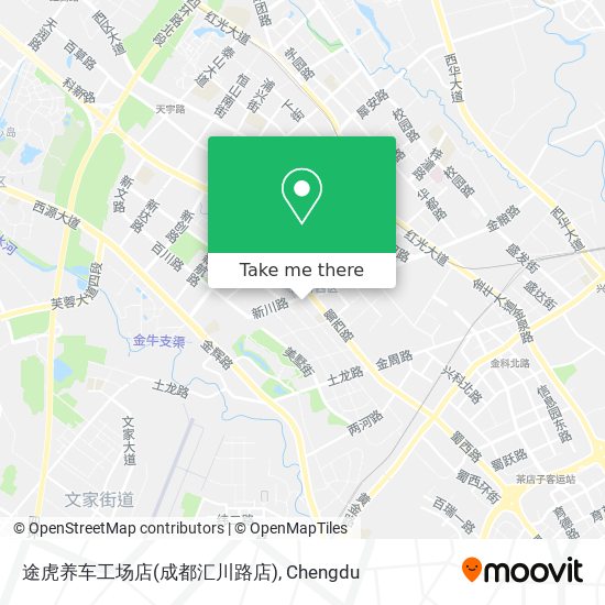 途虎养车工场店(成都汇川路店) map