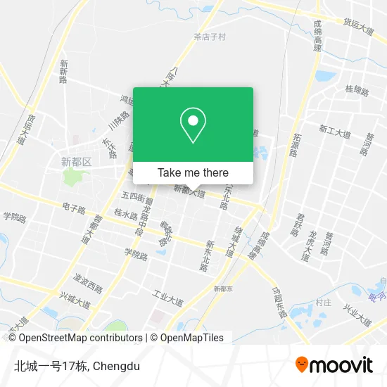 北城一号17栋 map