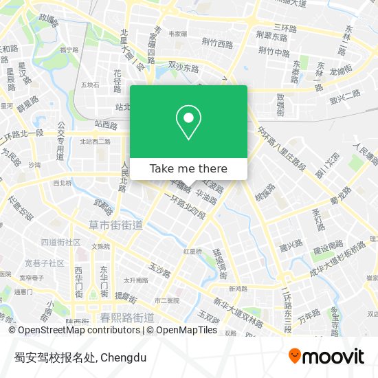 蜀安驾校报名处 map