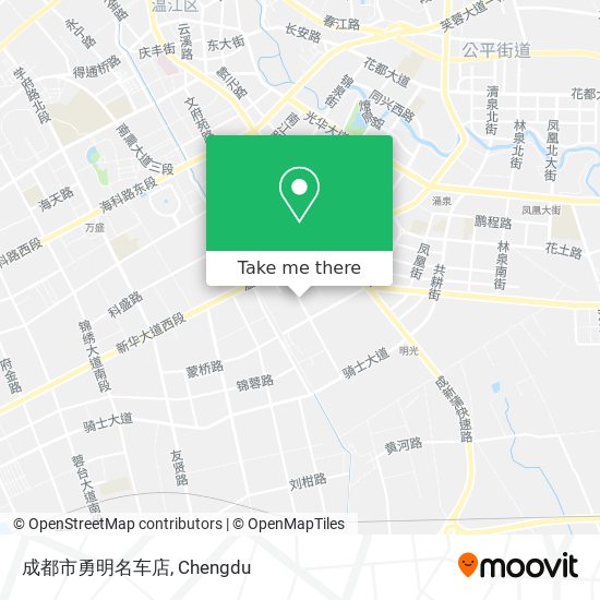 成都市勇明名车店 map