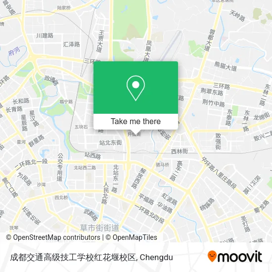 成都交通高级技工学校红花堰校区 map