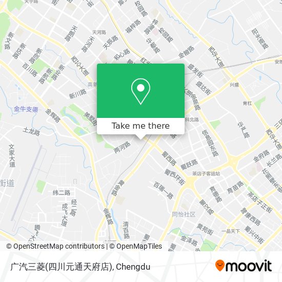 广汽三菱(四川元通天府店) map