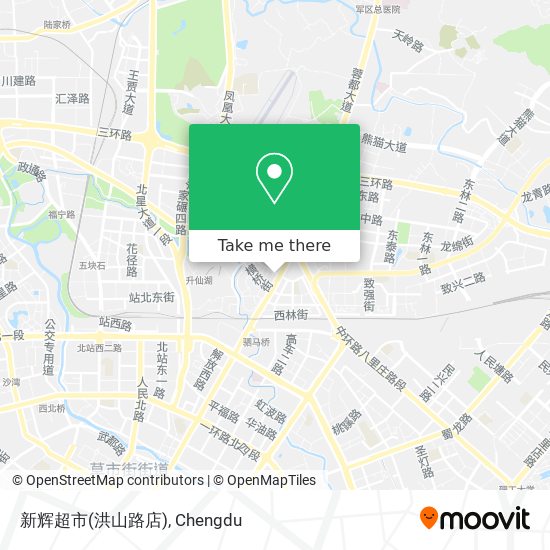 新辉超市(洪山路店) map