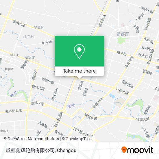 成都鑫辉轮胎有限公司 map
