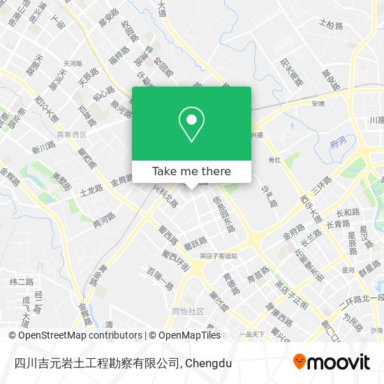 How To Get To 四川吉元岩土工程勘察有限公司in 金牛区by Metro Or Bus