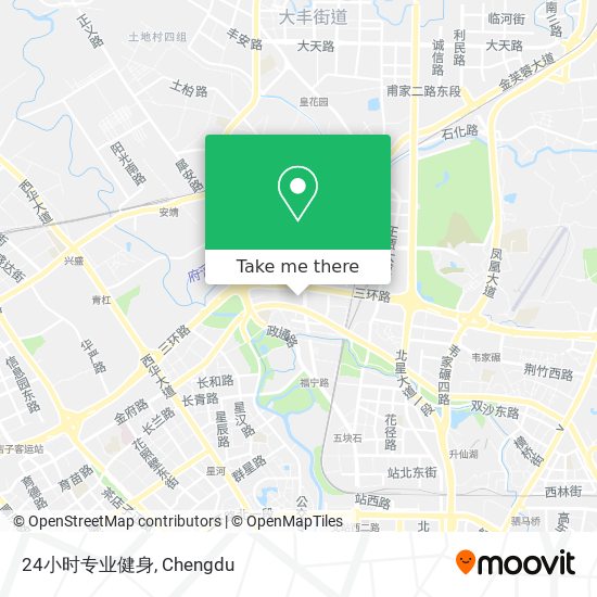 24小时专业健身 map
