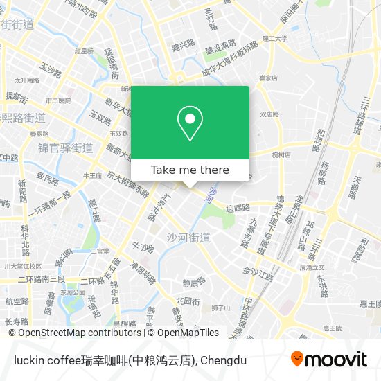 luckin coffee瑞幸咖啡(中粮鸿云店) map