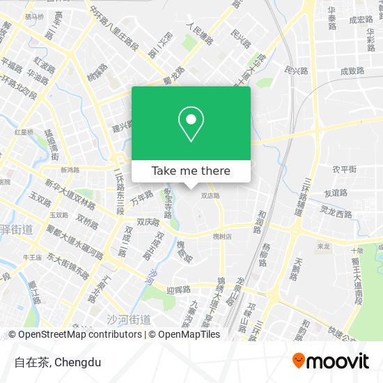 自在茶 map