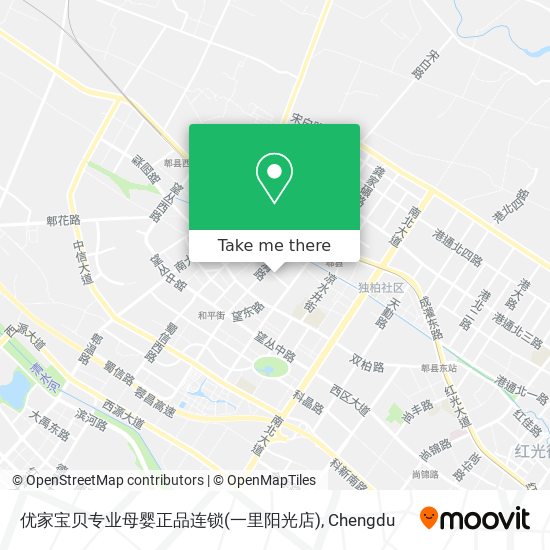 优家宝贝专业母婴正品连锁(一里阳光店) map
