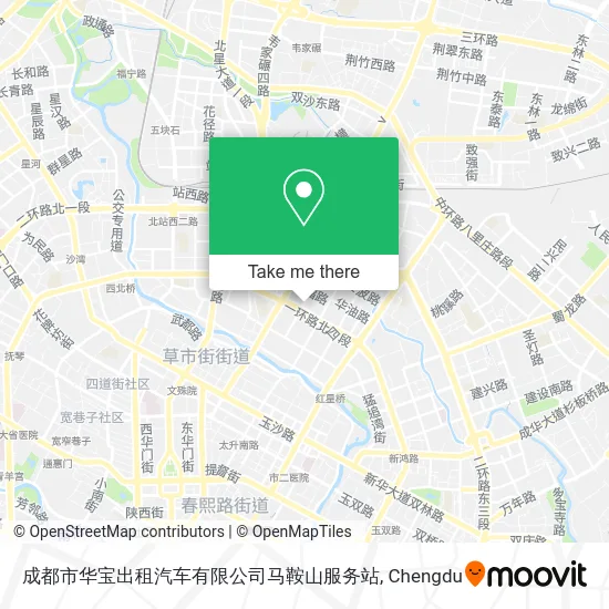 成都市华宝出租汽车有限公司马鞍山服务站 map