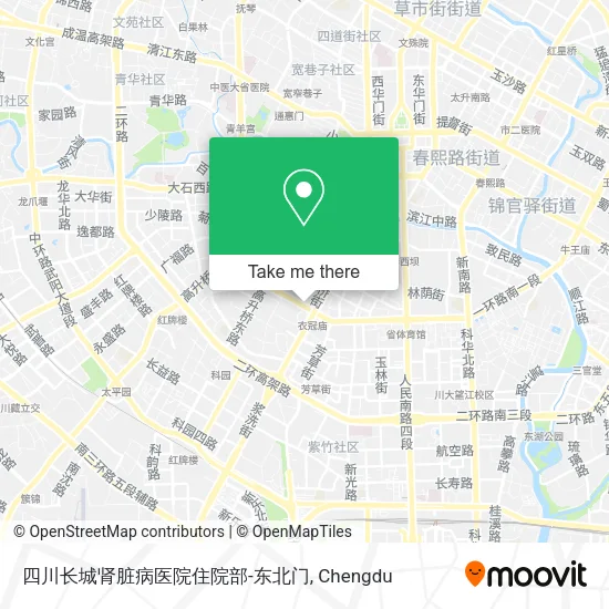 四川长城肾脏病医院住院部-东北门 map
