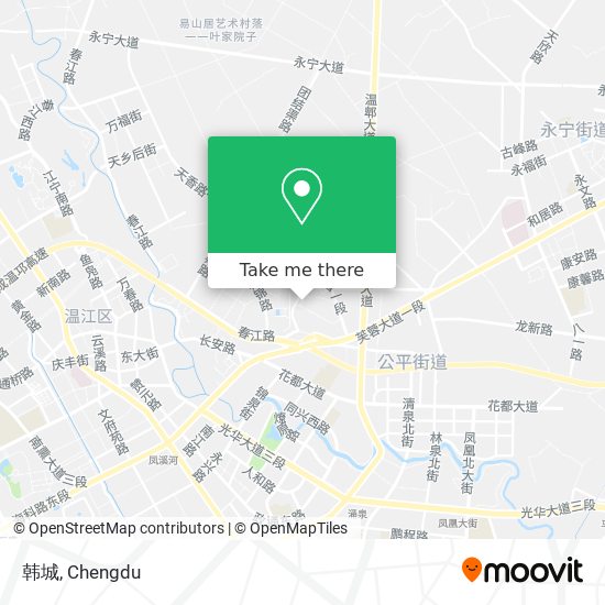 韩城 map