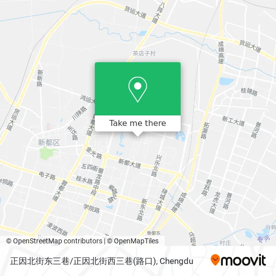 正因北街东三巷/正因北街西三巷(路口) map