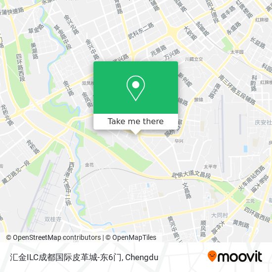 汇金ILC成都国际皮革城-东6门 map