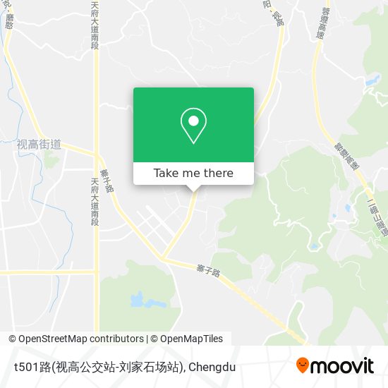 t501路(视高公交站-刘家石场站) map