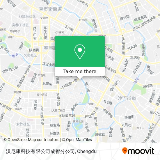 汉尼康科技有限公司成都分公司 map