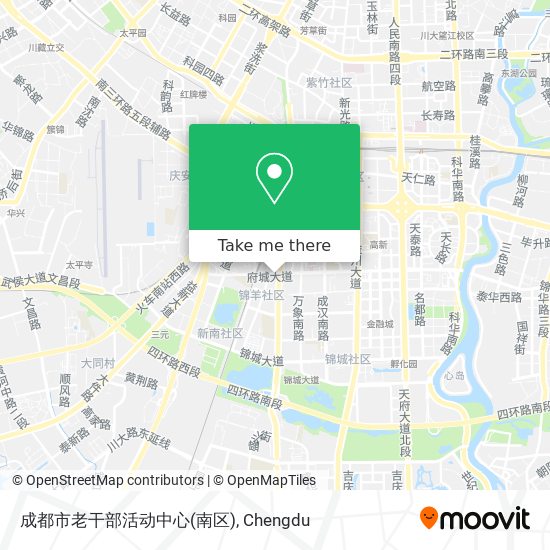成都市老干部活动中心(南区) map
