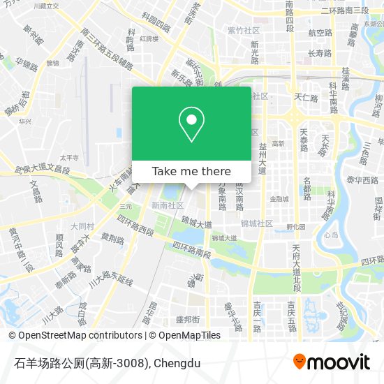 石羊场路公厕(高新-3008) map