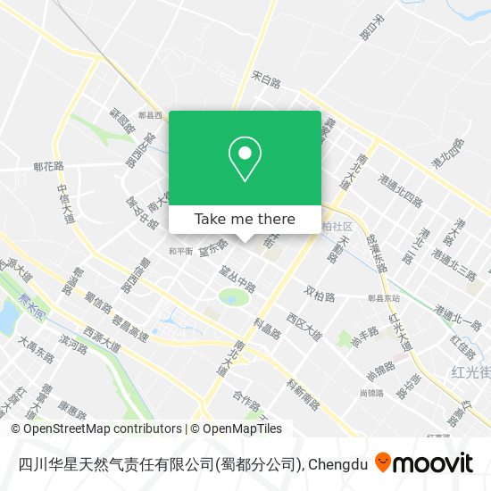 四川华星天然气责任有限公司(蜀都分公司) map