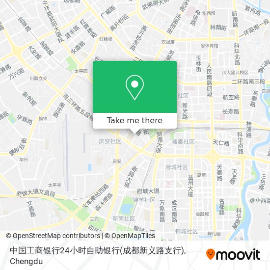 中国工商银行24小时自助银行(成都新义路支行) map