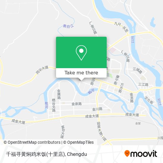 千福寻黄焖鸡米饭(十里店) map