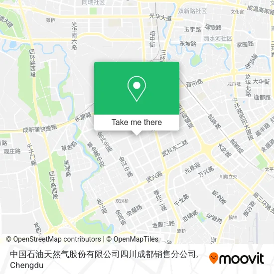 中国石油天然气股份有限公司四川成都销售分公司 map