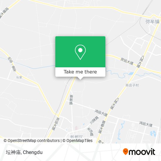 坛神庙 map