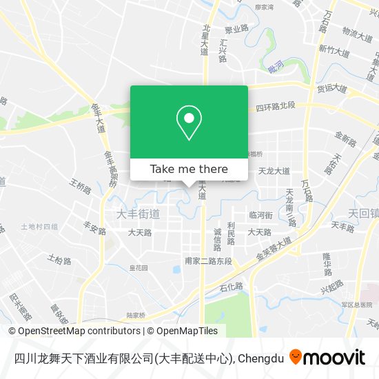 四川龙舞天下酒业有限公司(大丰配送中心) map
