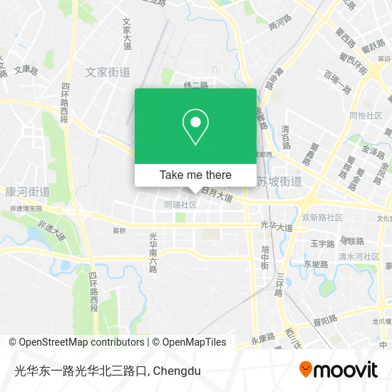 光华东一路光华北三路口 map