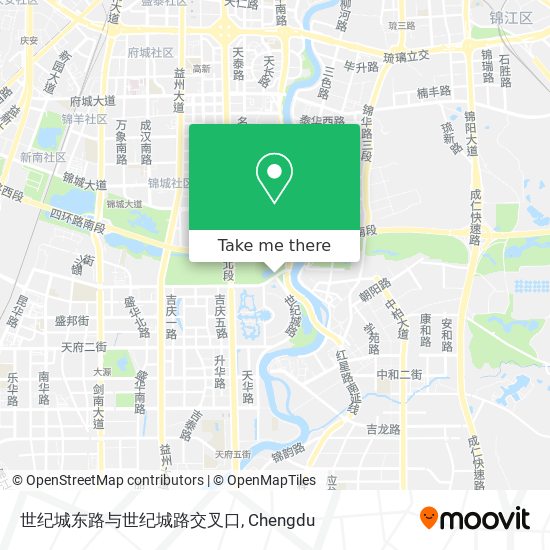 世纪城东路与世纪城路交叉口 map
