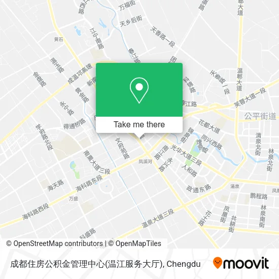 成都住房公积金管理中心(温江服务大厅) map