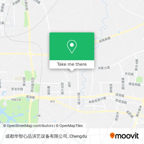 成都华智心品演艺设备有限公司 map