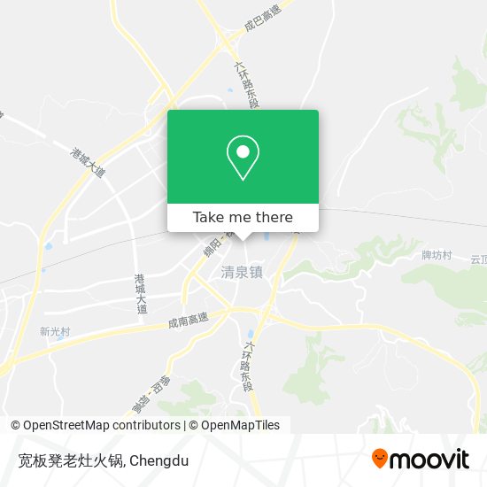 宽板凳老灶火锅 map